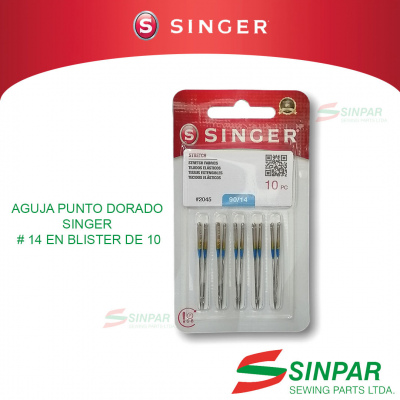 AGUJA SINGER 2045 PUNTO DORADO